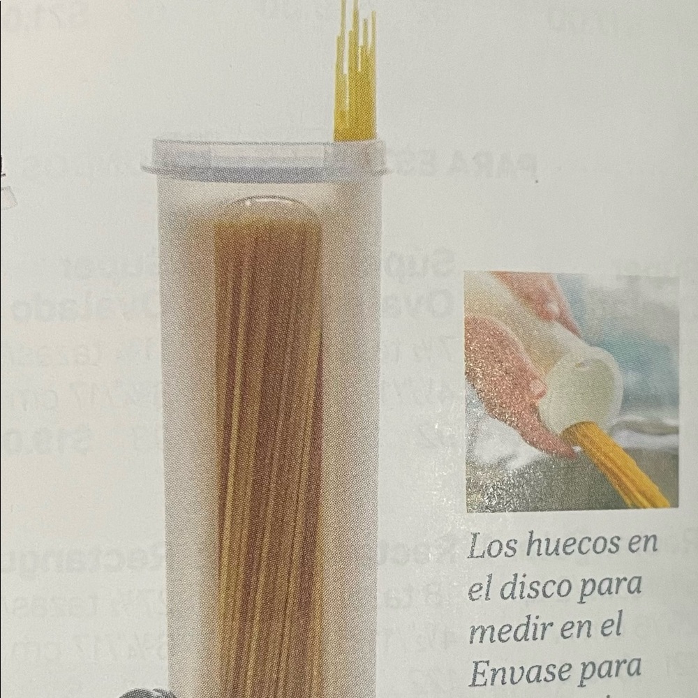 Spaghetti dispenser 4 3/4 cups 1.1L